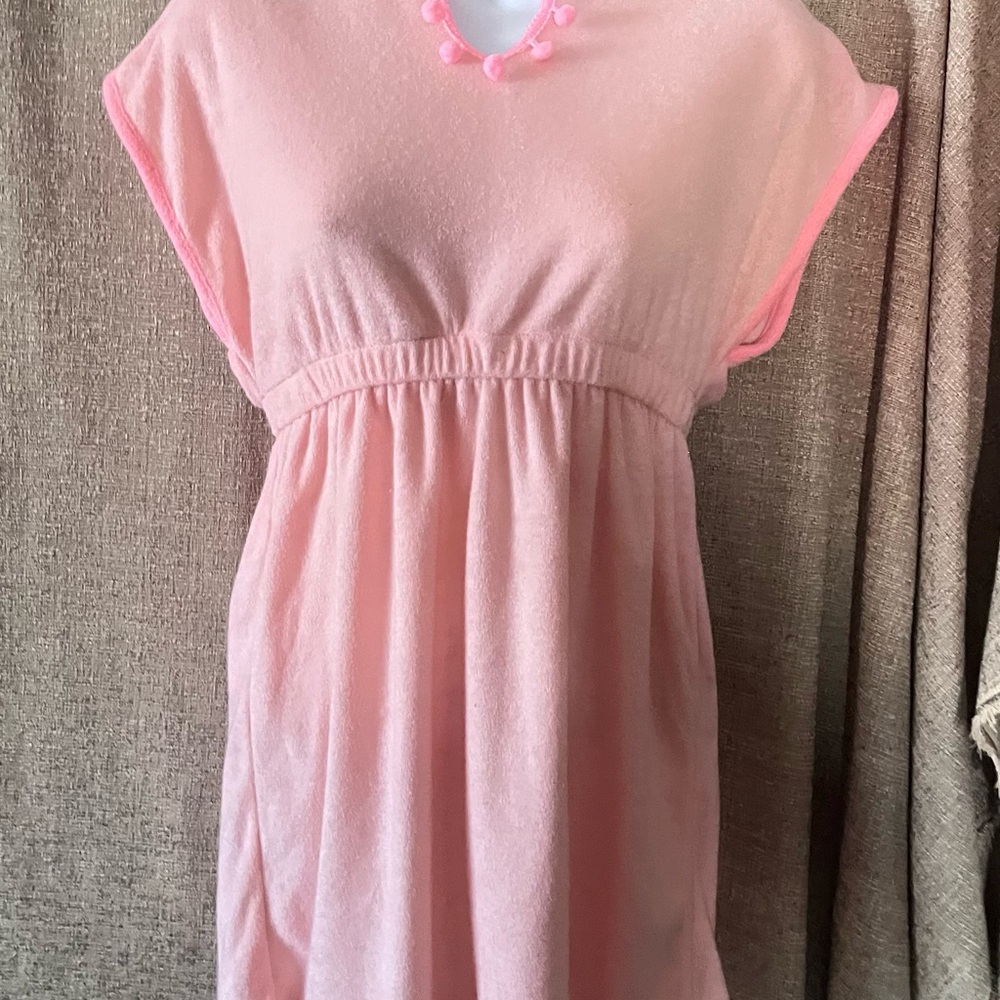 Pink Terry Cloth Cover-Up